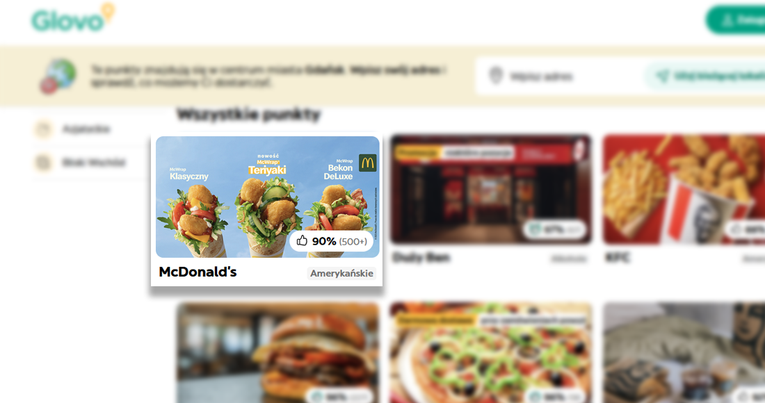 Scrape Glovo Food Delivery Data