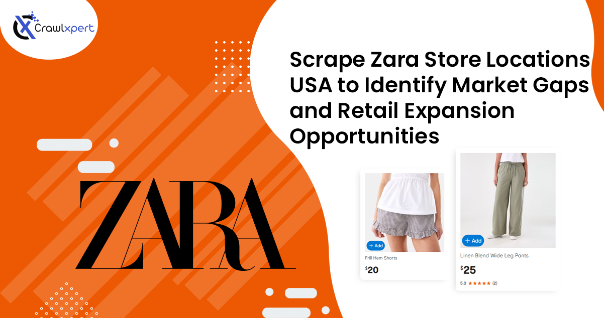Scrape Zara Store Locations USA