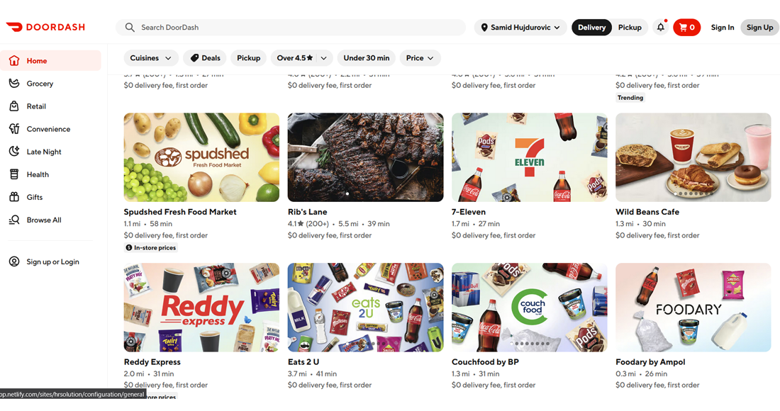 DoorDash Scraping API